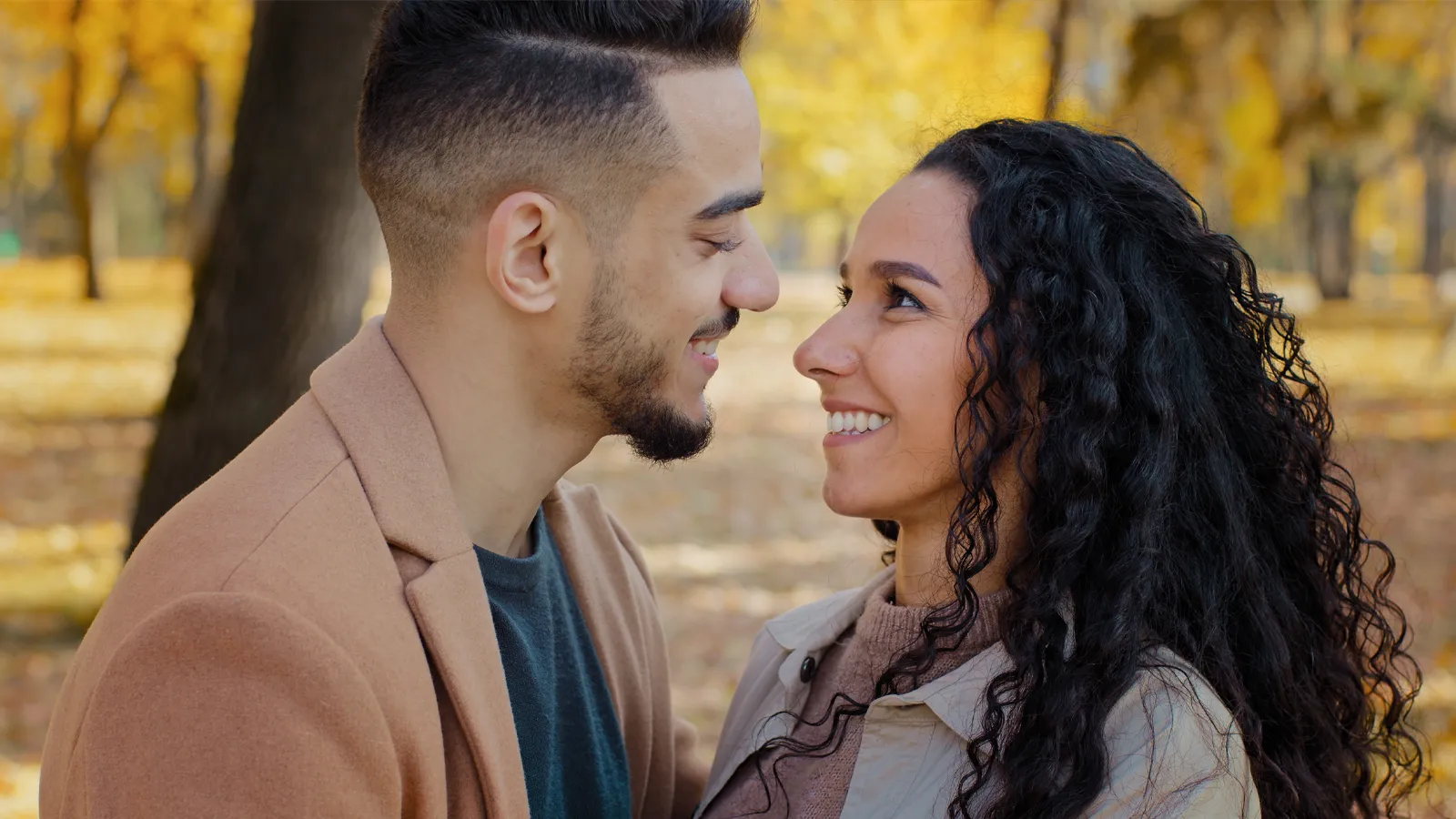 Couple facing each other during a difficult conversation